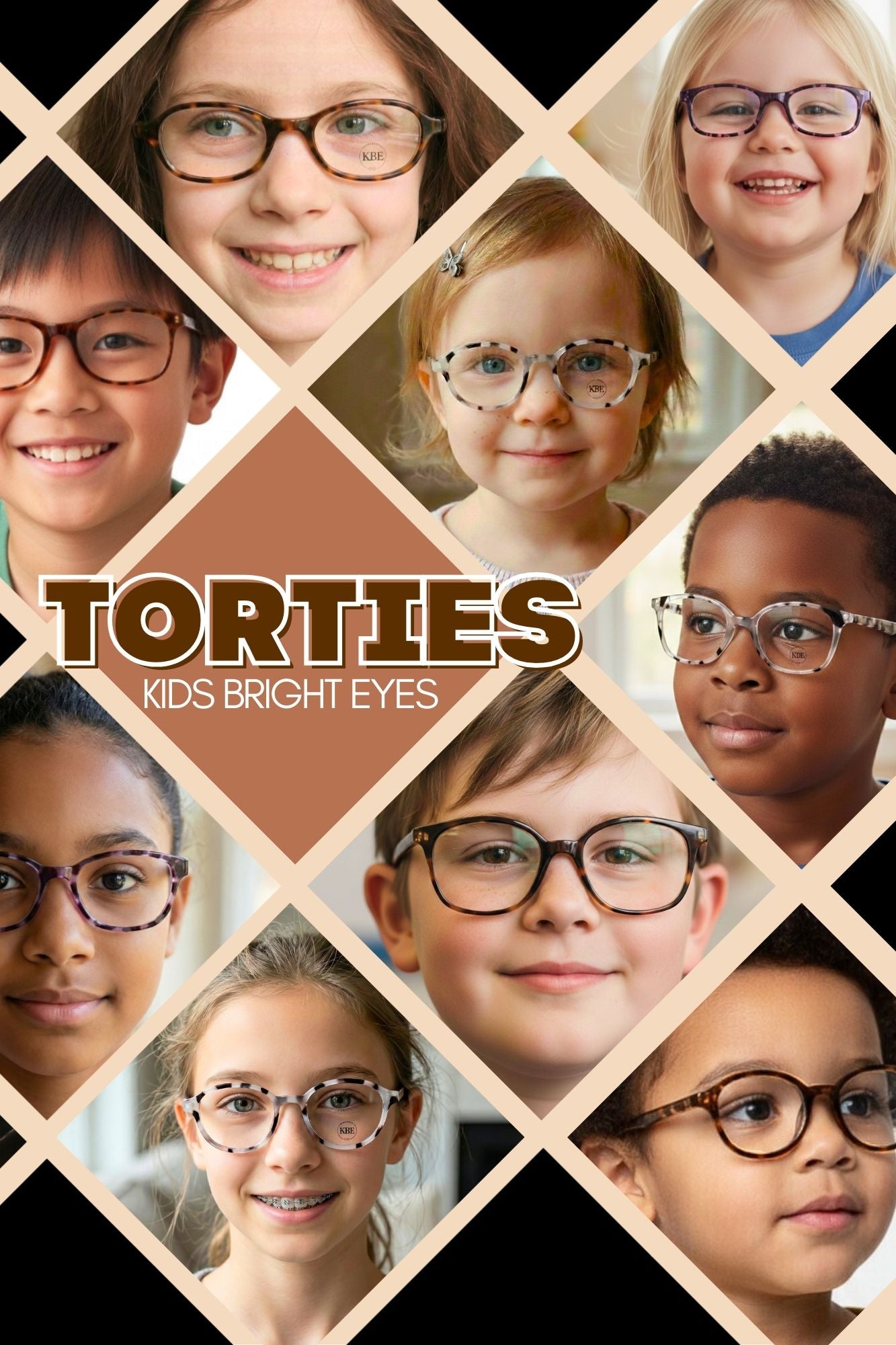 COOTIE /RazaGlasses Tortoise×Light Brown NEW! Torties- Brown- all sizes – Kids Bright Eyes