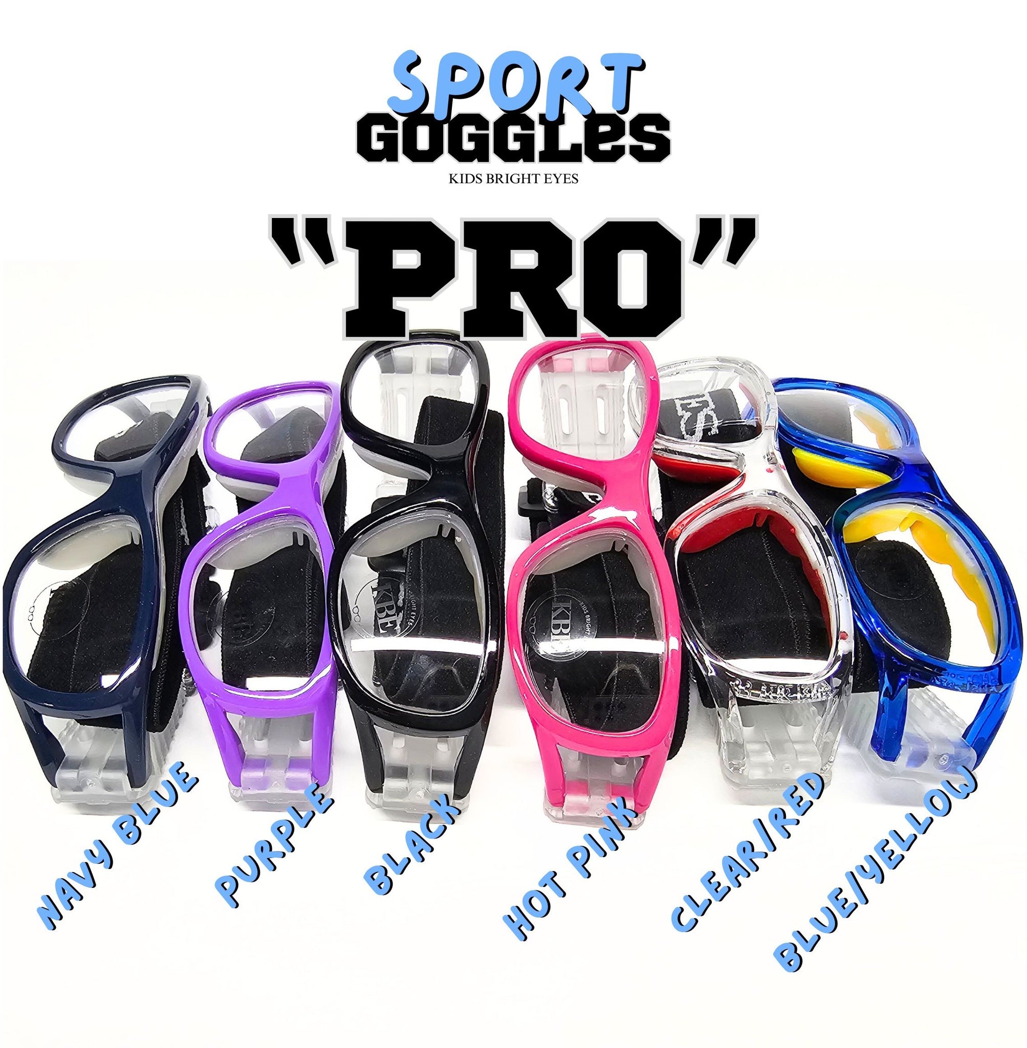 sport goggles football NO RX* Sport Goggles "Pro" 49-18 *NO RX* – Kids Bright Eyes